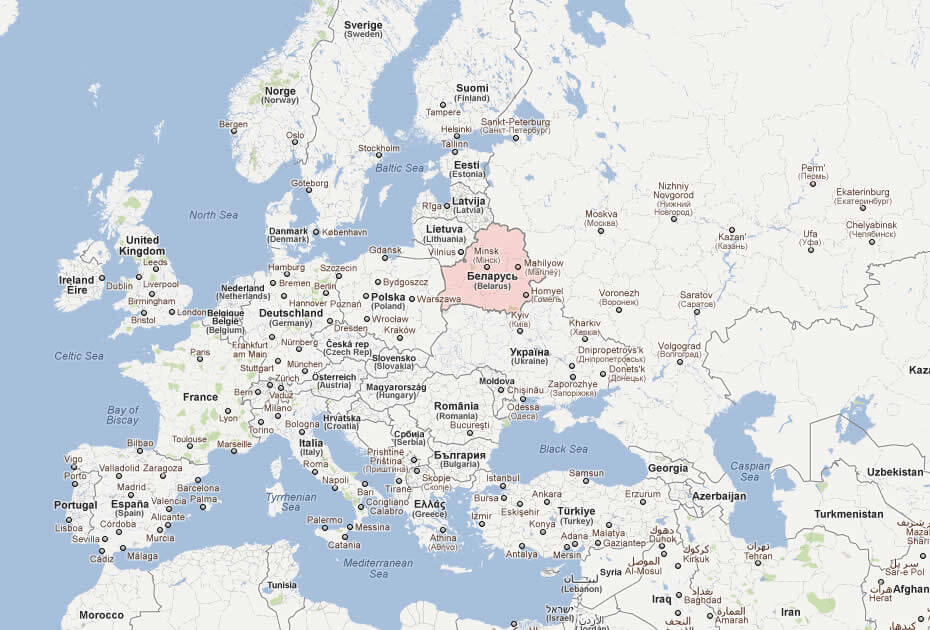 karte von weisrussland europa